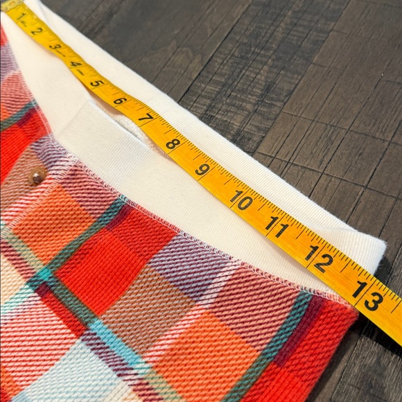 Old Navy Plaid Pajama Set Thermal Waffle Knit Long Sleeve Top S with Pants M - Picture 15 of 16